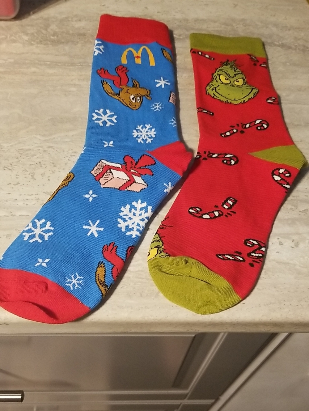 McDonald's Grinch Crew Socks